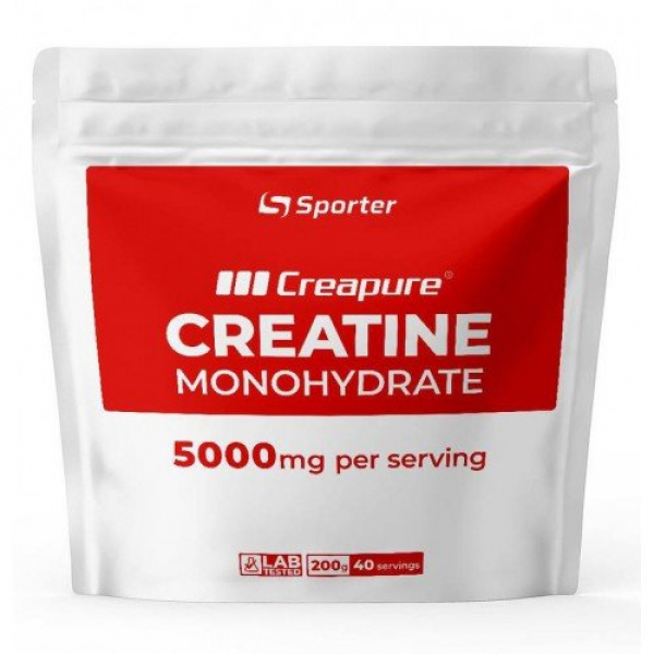 Креатин Sporter Creapure Creatine Monohydrate, 200 грам