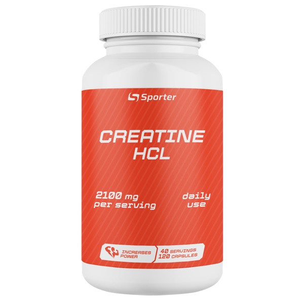 Креатин Sporter Creatine HCL 2100, 120 капсул