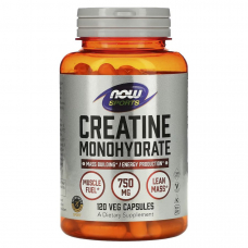 Креатин NOW Creatine Monohydrate, 120 вегакапсул Креатин NOW Creatine Monohydrate, 120 вегакапсул