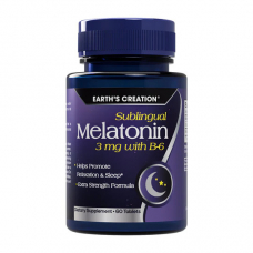 Натуральна добавка Earth‘s Creation Melatonin 3 mg with B6, 60 таблеток Натуральна добавка Earth‘s Creation Melatonin 3 mg with B6, 60 таблеток