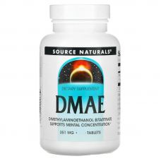 Натуральна добавка Source Naturals DMAE, 50 таблеток Натуральна добавка Source Naturals DMAE, 50 таблеток