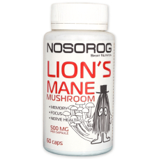 Натуральна добавка Nosorog Lion's Mane, 60 капсул Натуральна добавка Nosorog Lion's Mane, 60 капсул