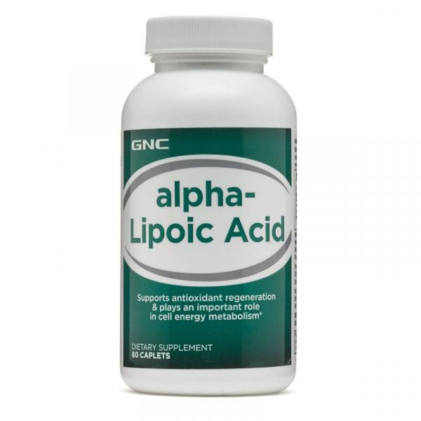 Натуральна добавка GNC Alpha-Lipoic Acid 100, 60 каплет