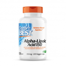 Натуральна добавка Doctor's Best Alpha-Lipoic Acid 150 mg, 120 вегакапсул Натуральна добавка Doctor's Best Alpha-Lipoic Acid 150 mg, 120 вегакапсул