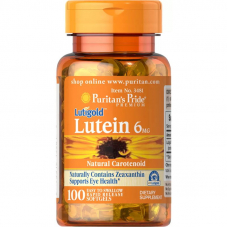 Натуральна добавка Puritan's Pride Lutein 6 mg with Zeaxanthin, 100 капсул