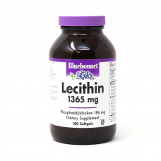 Натуральна добавка Bluebonnet Nutrition Natural Lecithin 1365 mg, 180 капсул