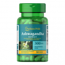 Натуральна добавка Puritan's Pride Ashwagandha Standardized Extract 300 mg, 50 капсул Натуральна добавка Puritan's Pride Ashwagandha Standardized Extract 300 mg, 50 капсул