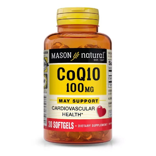 Натуральна добавка Mason Natural Co Q10 100 mg, 30 капсул