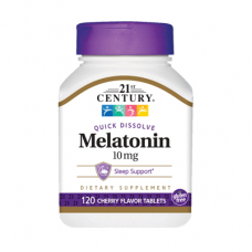 Натуральна добавка 21st Century Melatonin 10 mg, 120 таблеток