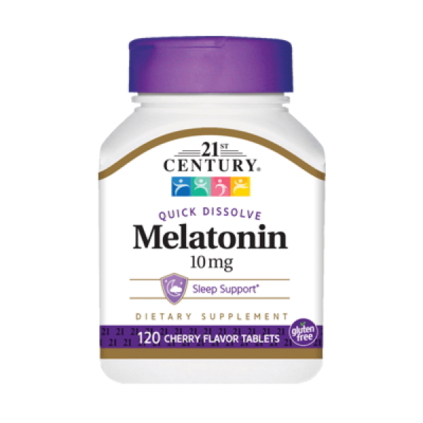 Натуральна добавка 21st Century Melatonin 10 mg, 120 таблеток