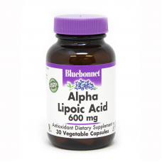 Натуральна добавка Bluebonnet Nutrition Alpha Lipoic Acid 600 mg, 30 капсул