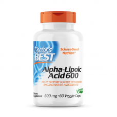 Натуральна добавка Doctor's Best Alpha-Lipoic Acid 600 mg, 60 вегакапсул
