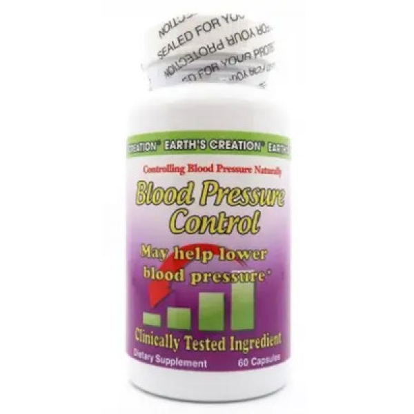 Натуральна добавка Earth‘s Creation Blood Pressure Control, 60 капсул