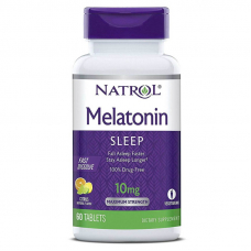 Натуральна добавка Natrol Melatonin 10mg Fast Dissolve, 60 таблеток Цитрус