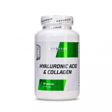 Натуральна добавка Progress Nutrition Hyaluronic acid & Collagen, 90 капсул