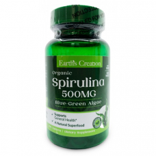 Натуральна добавка Earth‘s Creation Spirulina 500 mg, 60 таблеток Натуральна добавка Earth‘s Creation Spirulina 500 mg, 60 таблеток