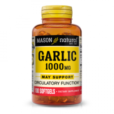 Натуральна добавка Mason Natural Garlic Oil 1000 mg, 100 капсул Натуральна добавка Mason Natural Garlic Oil 1000 mg, 100 капсул