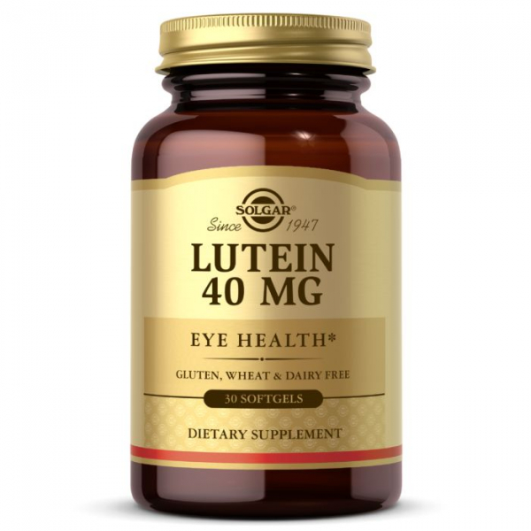 Натуральна добавка Solgar Lutein 40 mg, 30 капсул