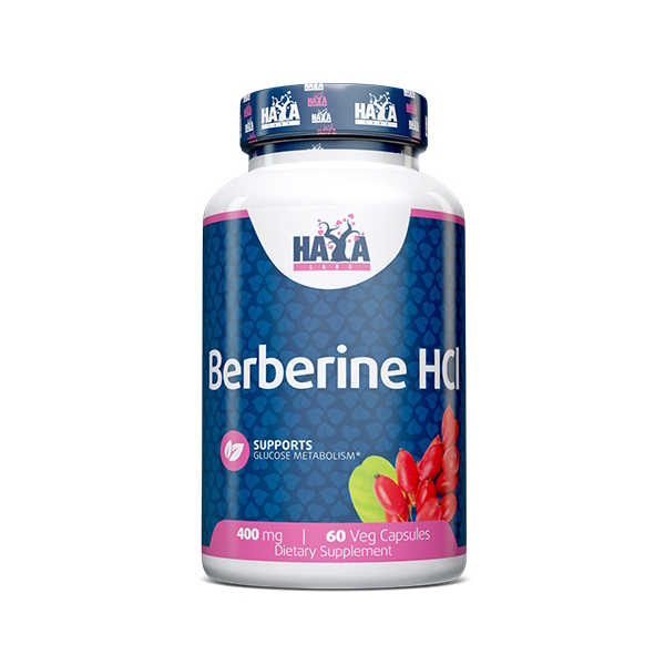 Натуральна добавка Haya Labs Berberine HCL 400 mg, 60 вегакапсул