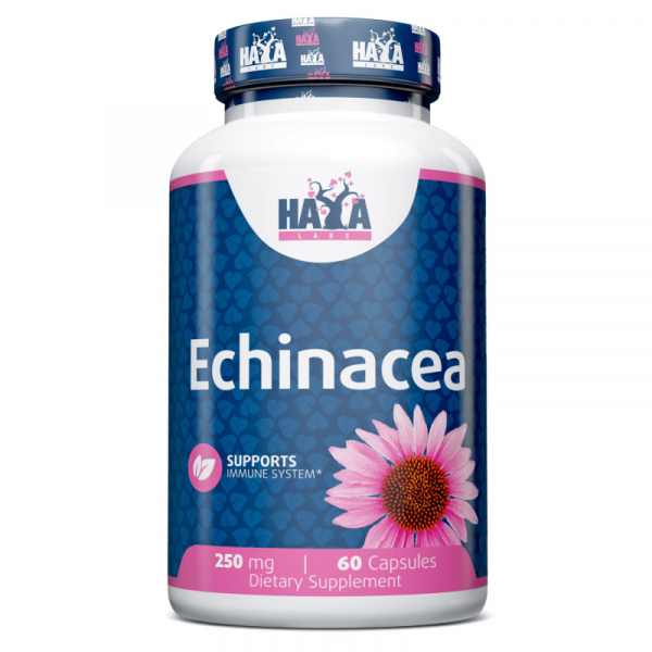 Натуральна добавка Haya Labs Echinacea 250 mg, 60 капсул