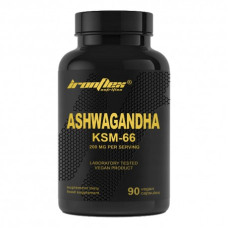 Натуральна добавка IronFlex Ashwagandha KSM-66, 90 капсул Натуральна добавка IronFlex Ashwagandha KSM-66, 90 капсул