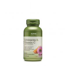 Натуральна добавка GNC Herbal Plus Echinacea & Vitamin C, 60 капсул