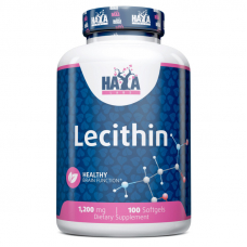 Натуральна добавка Haya Labs Lecithin 1200 mg, 100 капсул Натуральна добавка Haya Labs Lecithin 1200 mg, 100 капсул
