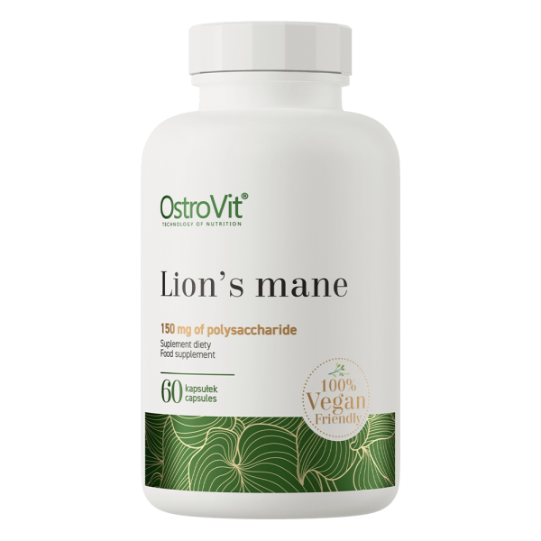 Натуральна добавка OstroVit Vege Lion's Mane, 60 вегакапсул