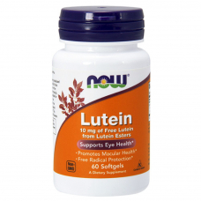 Натуральна добавка NOW Lutein 10 mg, 60 капсул Натуральна добавка NOW Lutein 10 mg, 60 капсул