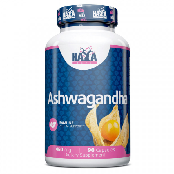 Натуральна добавка Haya Labs Ashwagandha 450 mg, 90 капсул