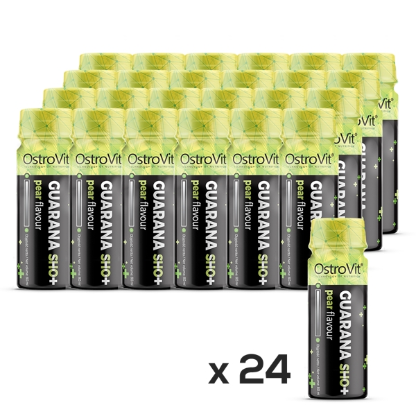 Передтренувальний комплекс OstroVit Guarana Shot, 24*80 мл Груша