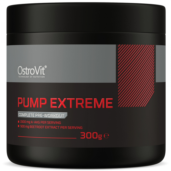 Передтренувальний комплекс OstroVit Pump Extreme, 300 грам Полуниця