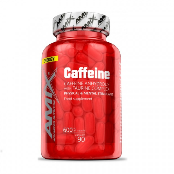 Передтренувальний комплекс Amix Nutrition Caffeine with Taurine, 90 капсул