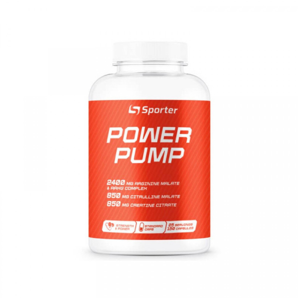 Передтренувальний комплекс Sporter Power Pump, 150 капсул