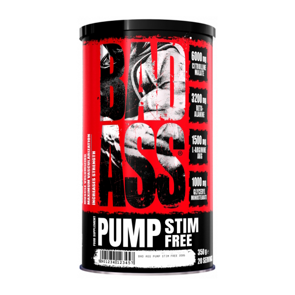 Передтренувальний комплекс Fitness Authority BAD ASS Pump Stim-Free, 350 грам Драконів фрукт