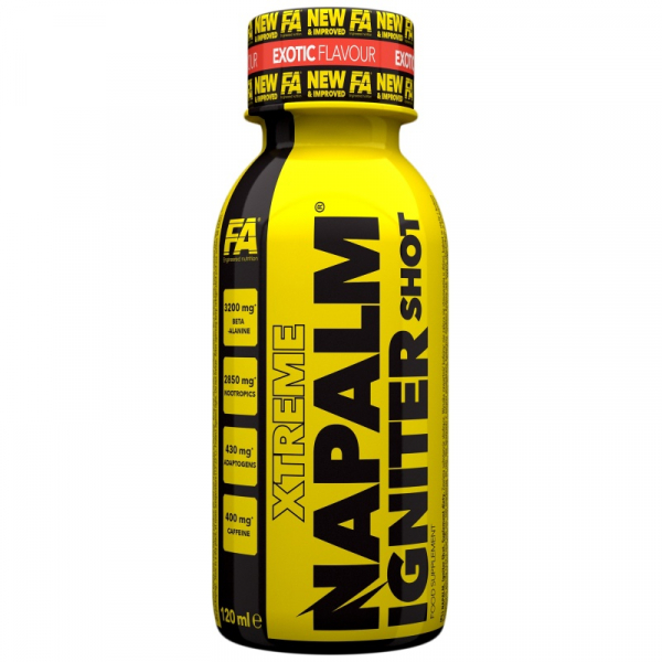 Передтренувальний комплекс Fitness Authority Xtreme Napalm Igniter Shot, 120 мл Манго