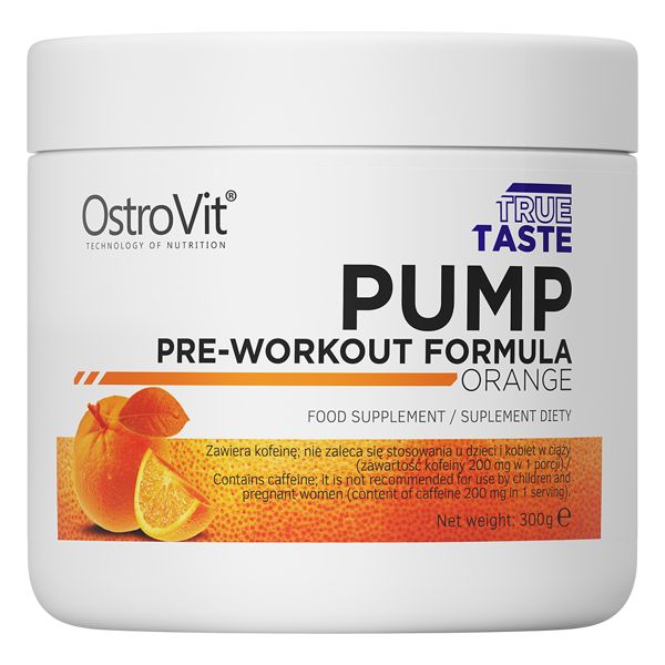 Передтренувальний комплекс Ostrovit Pump, 300 грам Апельсин