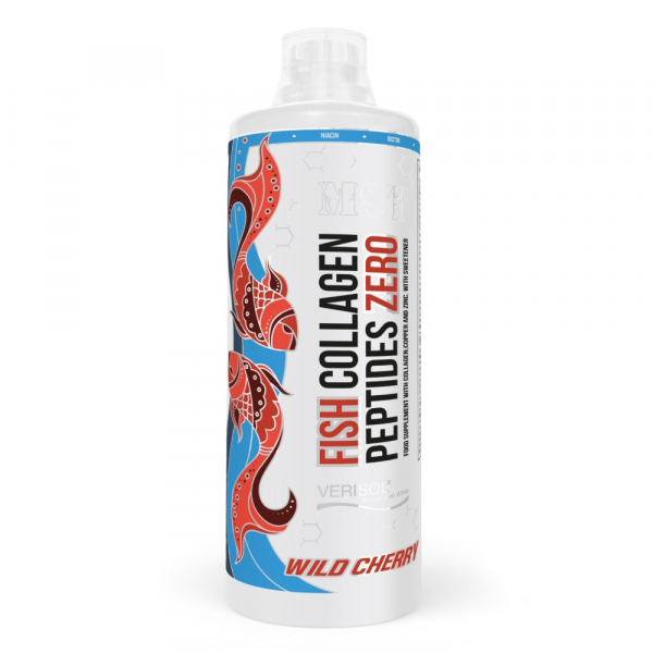 Препарат для суглобів і зв'язок MST Fish Collagen Peptides Zero, 500 мл Дика вишня