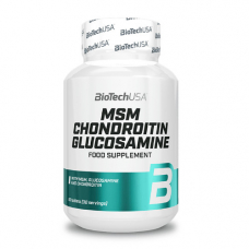 Препарат для суглобів і зв'язок Biotech MSM Chondroitin Glucosamine, 60 таблеток Препарат для суглобів і зв'язок Biotech MSM Chondroitin Glucosamine, 60 таблеток