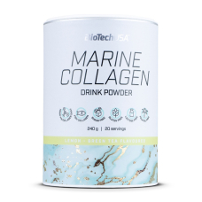 Препарат для суглобів і зв'язок Biotech Marine Collagen, 240 грам Лимон-зелений чай Препарат для суглобів і зв'язок Biotech Marine Collagen, 240 грам Лимон-зелений чай