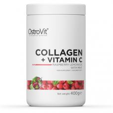 Препарат для суглобів і зв'язок OstroVit Collagen + Vitamin C, 400 грам Малиновий лимонад із м'ятою