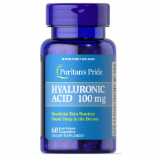 Препарат для суглобів і зв'язок Puritan's Pride Hyaluronic Acid 100 mg, 60 капсул Препарат для суглобів і зв'язок Puritan's Pride Hyaluronic Acid 100 mg, 60 капсул