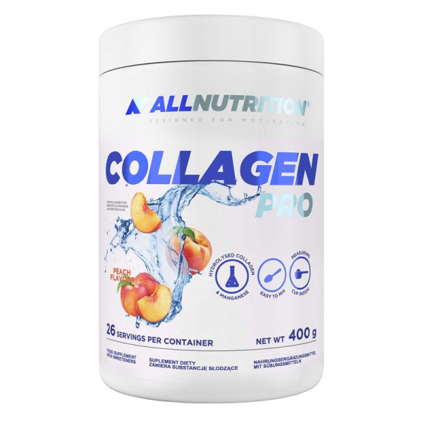 Препарат для суглобів і зв'язок AllNutrition Collagen Pro, 400 грам Персик