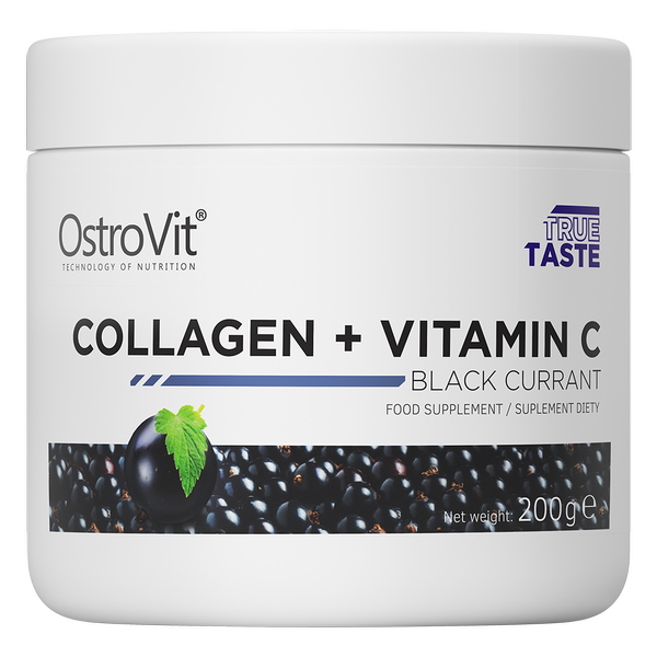 Препарат для суглобів і зв'язок OstroVit Collagen + Vitamin C, 200 грам Чорна смородина