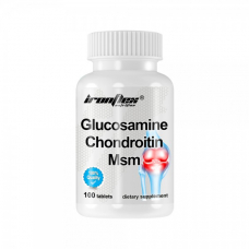 Препарат для суглобів і зв'язок IronFlex Glucosamine + Chondroitin + MSM, 100 таблеток Препарат для суглобів і зв'язок IronFlex Glucosamine + Chondroitin + MSM, 100 таблеток
