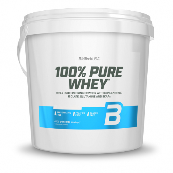 Протеїн BioTech 100% Pure Whey, 4 кг Фундук