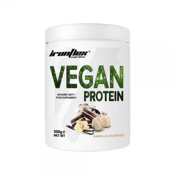 Протеїн IronFlex Vegan Protein, 500 грам Ваніль-печиво