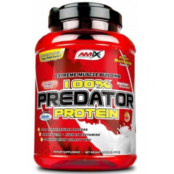 Протеїн Amix 100% Predator Protein, 1 кг Полуниця