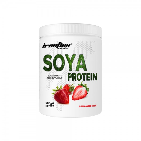 Протеїн IronFlex Soya Protein, 500 грам Полуниця