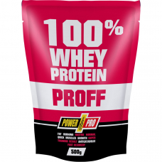 Протеїн Power Pro 100% Whey Protein Proff, 500 грам Полуниця Протеїн Power Pro 100% Whey Protein Proff, 500 грам Полуниця